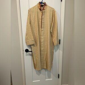 Elegant Gold Tunic Dress